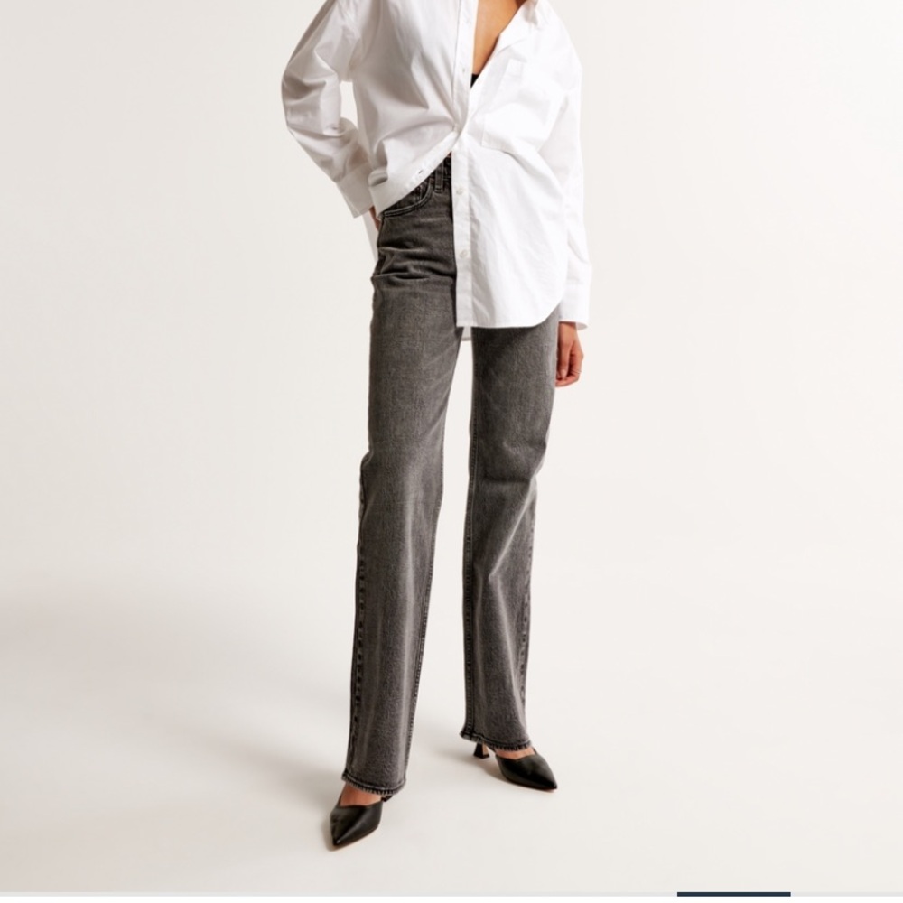 Abercrombie 90’s relaxed jeans gray wash